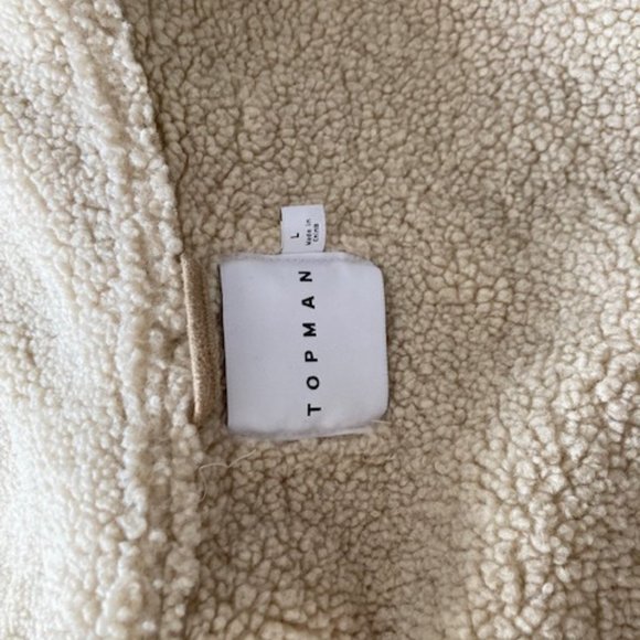 Men's Topman Shearing Coat, size large - Picture 3 of 3